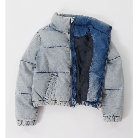 Denim Puffer Jacket from GARAGE clothing store. - Picture 3 of 5